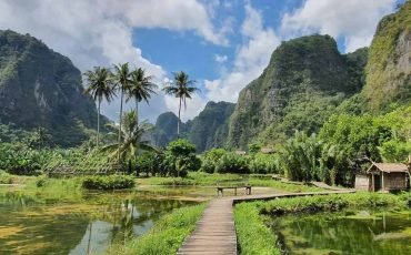 Pemandangan Wisata Rammang-rammang Kabupaten Maros.